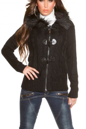 Cardigan Vola Black din Colectia de SCOASE DIN STOC