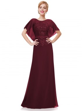 Rochie de seara Anemona JRV Burgundi din Colectia de ROCHII DE SEARA