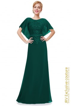 Rochie de seara Anemona JRV Green - Magazin online haine de dama Fashion
