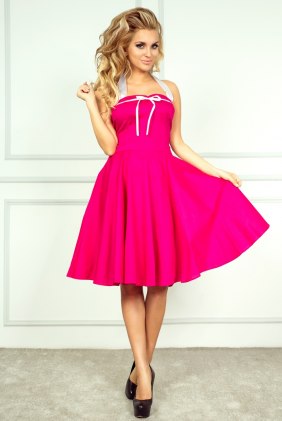 Rochie retro Amely Raspberry din Colectia de SCOASE DIN STOC