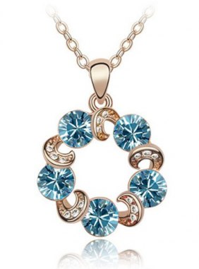 Colier Forever Romantic Blue din Colectia de coliere JRV.ro