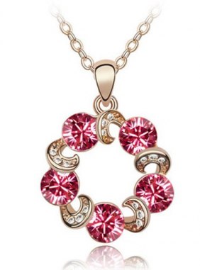 Colier Forever Romantic Pink din Colectia de coliere JRV.ro