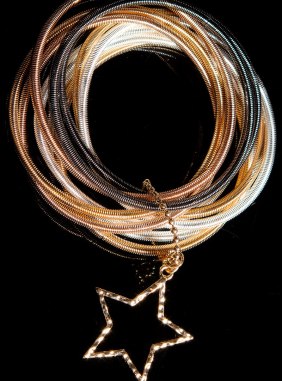 Bratara Star Gold-Black din Colectia de scoase din stoc JRV.ro