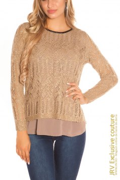 Pulover Quinn Cappuccino - Magazin online haine de dama Fashion