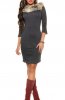 SCOASE DIN STOC - Rochie de zi Savya Antracit