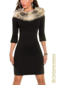 Rochie de zi Savya Black - Magazin online haine de dama Fashion