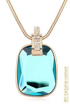 Colier Hayssa Light Turquoise - Magazin online haine de dama Fashion