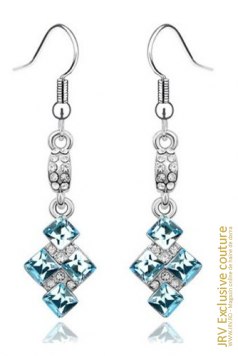 Cercei Kamelia Light Blue - Magazin online haine de dama Fashion