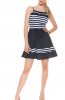 SCOASE DIN STOC - Rochie retro Striped Navi