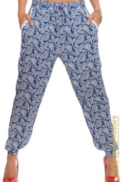 Pantaloni Dora Blue - Magazin online haine de dama Fashion
