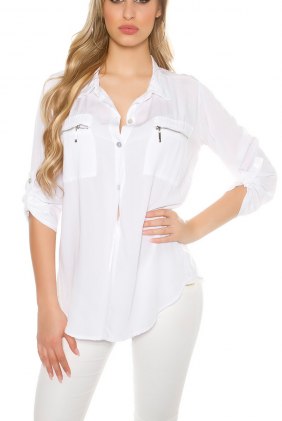 Camasa Cloe White din Colectia de BLUZE