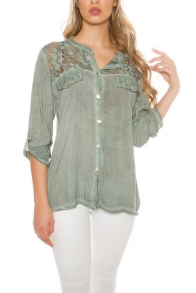Camasa Noa Khaki din Colectia de BLUZE