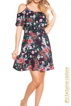 Rochie de zi Adenya Dark Blue - Magazin online haine de dama Fashion