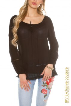 Bluza Taryn Black - Magazin online haine de dama Fashion