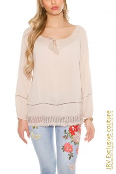 Bluza Taryn Cappuccino - Magazin online haine de dama Fashion