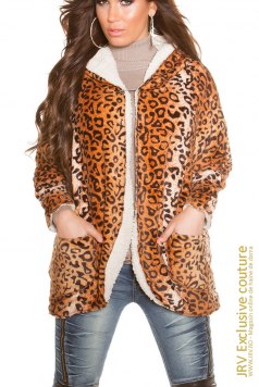 Hanorac plusat Any Animal Print - Magazin online haine de dama Fashion