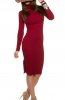 STOC EPUIZAT - Rochie tricot Enya Bordeaux