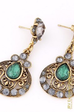 Cercei Vintage Anyt Green - Magazin online haine de dama Fashion