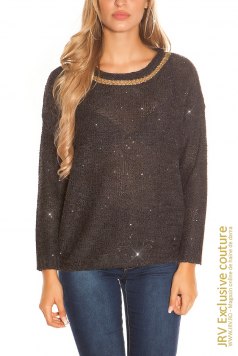 Pulover Fora Black - Magazin online haine de dama Fashion