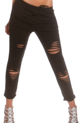 Pantaloni Casual Style Black din Colectia de SCOASE DIN STOC