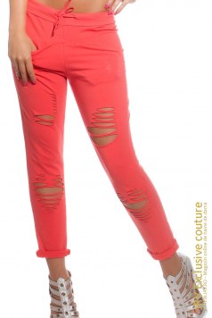 Pantaloni Casual Style Coral - Magazin online haine de dama Fashion