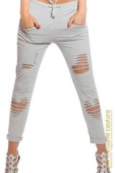 Pantaloni Casual Style Grey - Magazin online haine de dama Fashion