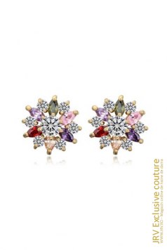 Cercei Snowflake Multicolor - Magazin online haine de dama Fashion