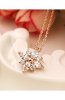 Coliere - Colier Ice Flower Rose-Gold